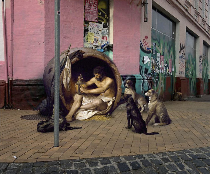 People From Classic Paintings In Modern Day Life