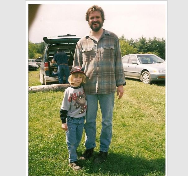 1997 - Me At Age 6 Decked Out In All Chicago Bulls Gear, Camping With Dad. I Was A Tomboy And My Hero Was Michael Jordan!