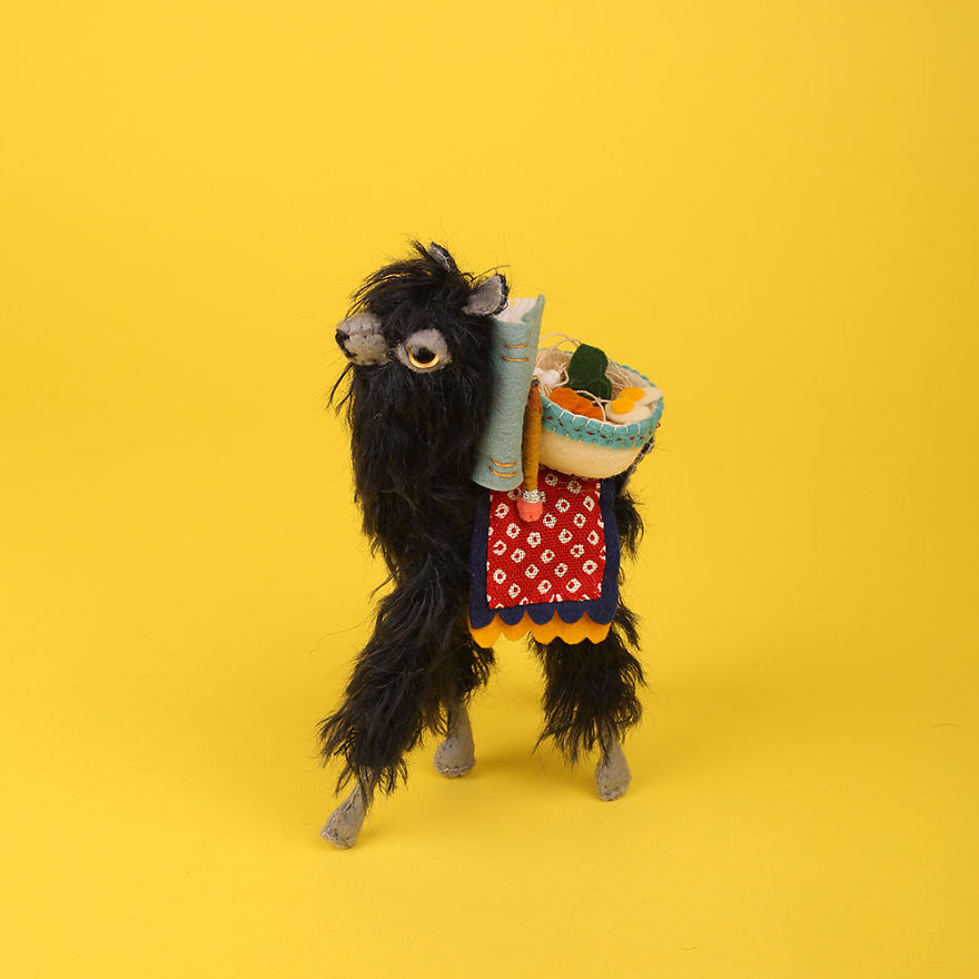 You Will Surely Want To Have A-Meet The Friendly Animals Made In Felt By The Artist Cat Rabbit