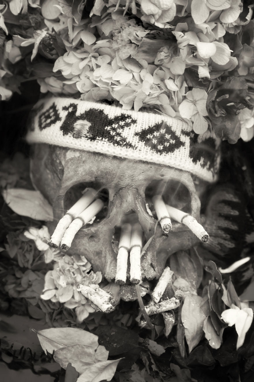 Human Skulls Portrayed In The General Cemetery Of The City Of La Paz, Bolivia Human Skulls Portrayed In The General Cemetery Of The City Of La Paz, Bolivia