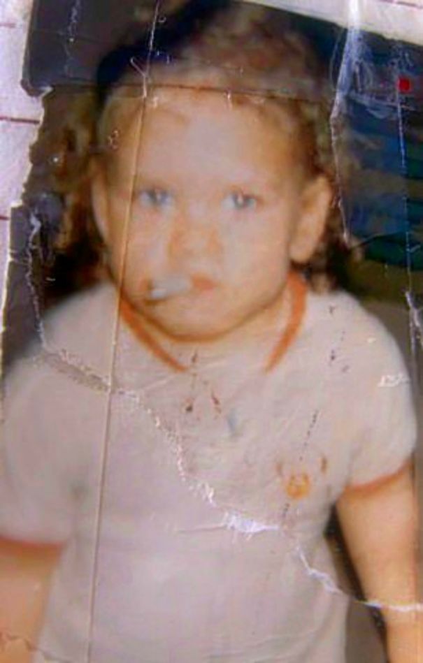 My Mom Always Let Me Play With Her Cigarette Case. One Day I Got To It Before She Could Take The Cigarettes Out Lol