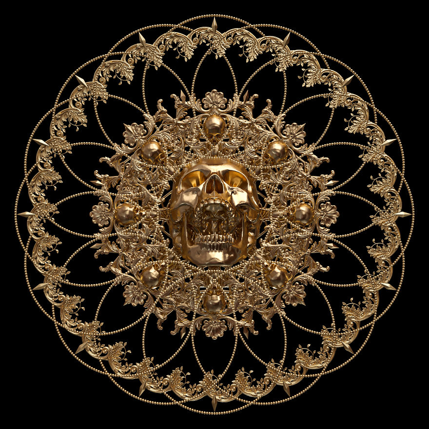 I Reimagined Traditional Mandala & Geometric Patterns As 3d Illustrations