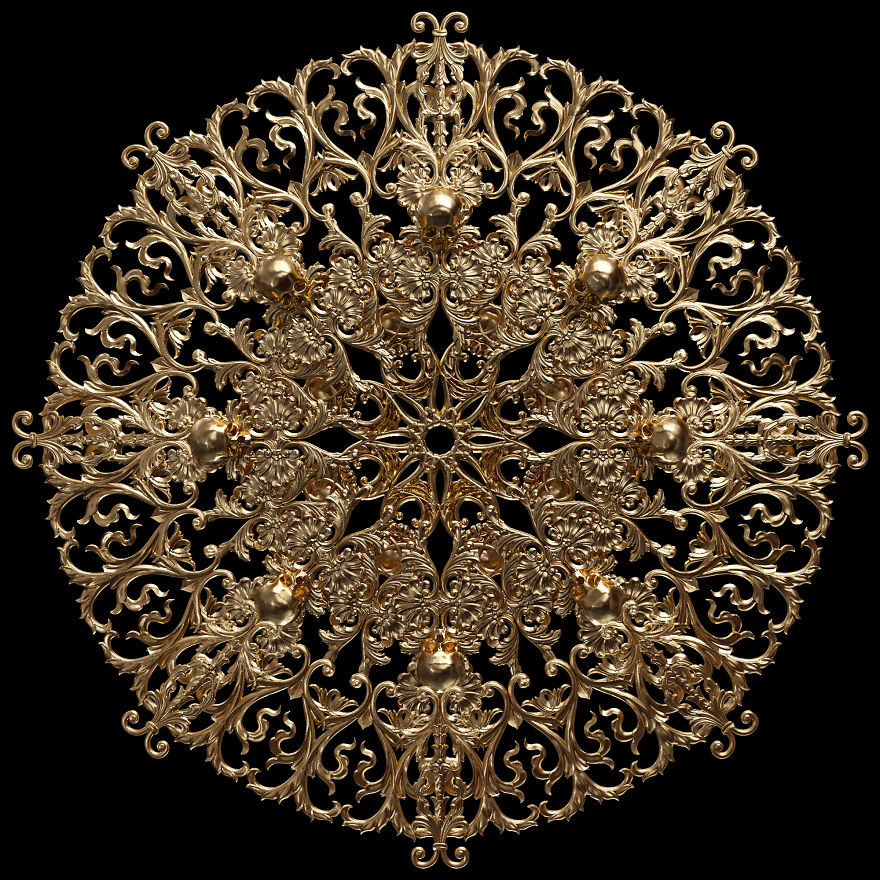 I Reimagined Traditional Mandala & Geometric Patterns As 3d Illustrations