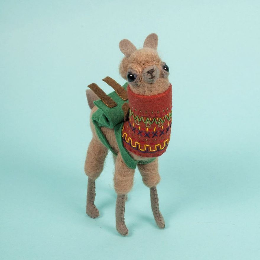 You Will Surely Want To Have A-Meet The Friendly Animals Made In Felt By The Artist Cat Rabbit