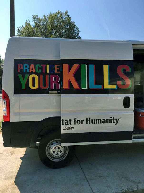 This Habitat For Humanity Van