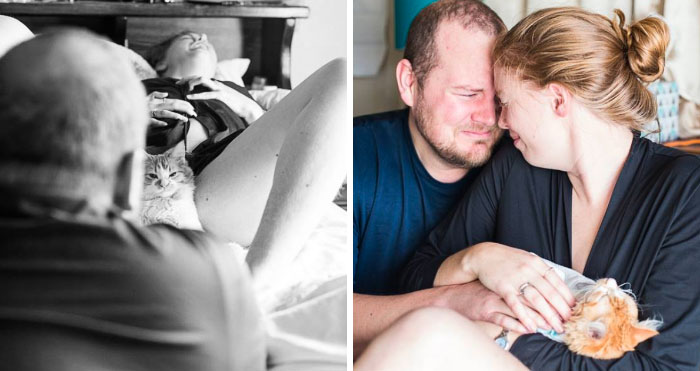 Esta sesión de fotos de parto de una pareja se vuelve viral, y la gente no sabe qué pensar