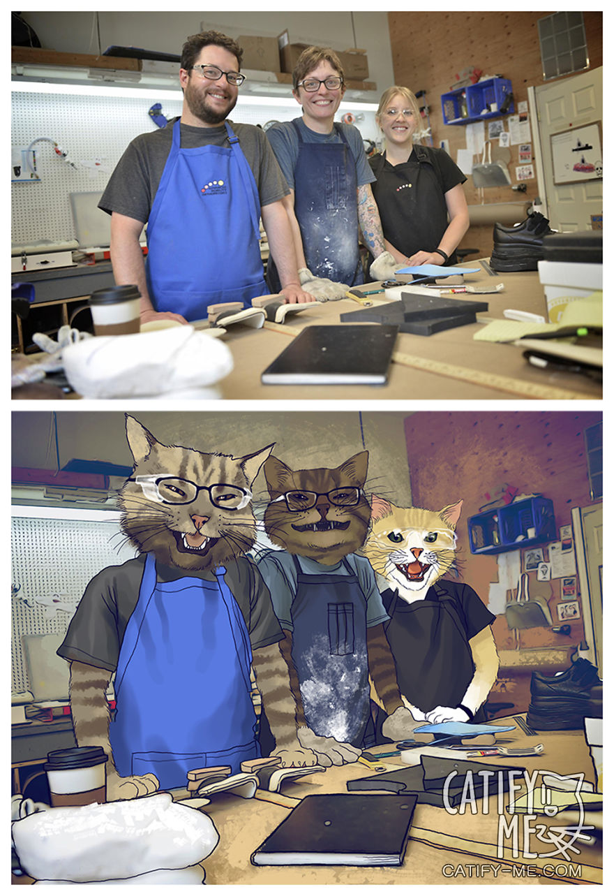 Digital Artist Turns Regular People Into Amazing Cats Digital Artist Turns Regular People Into Amazing Cats