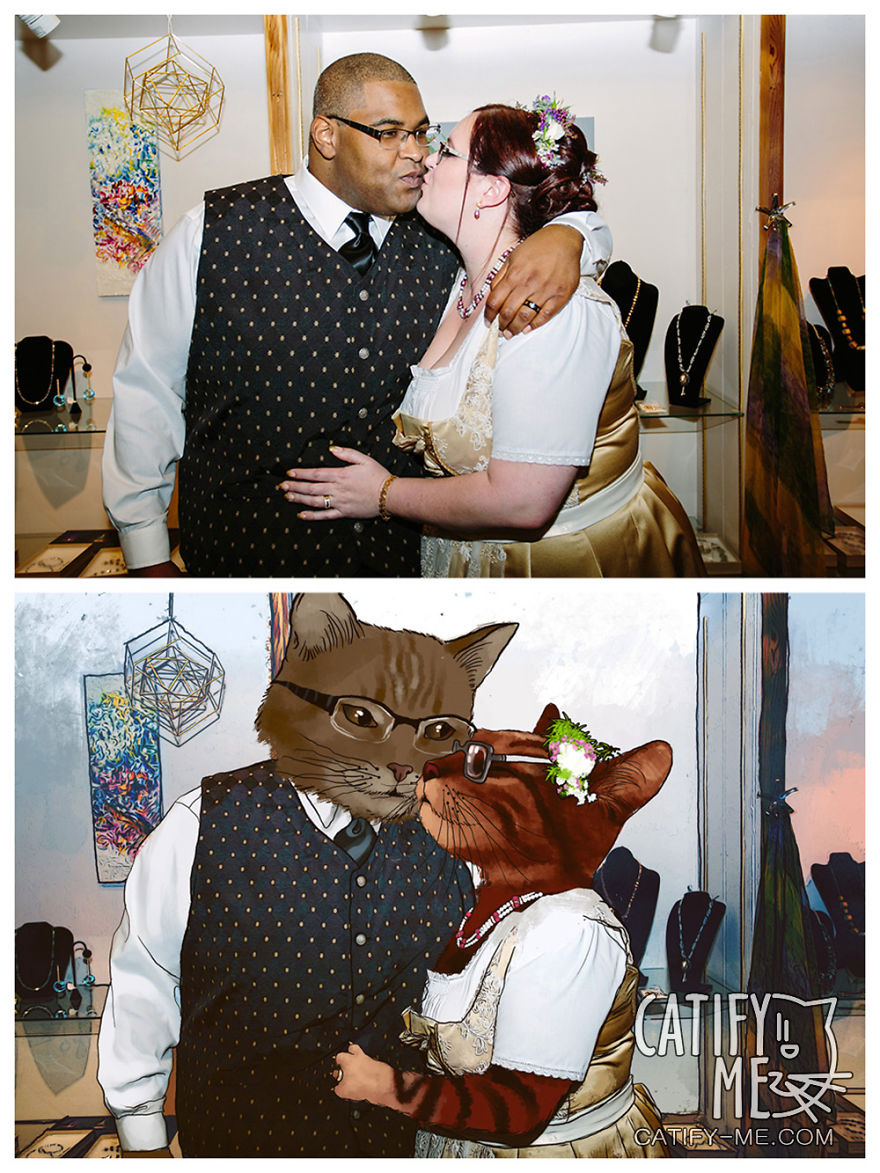 Digital Artist Turns Regular People Into Amazing Cats