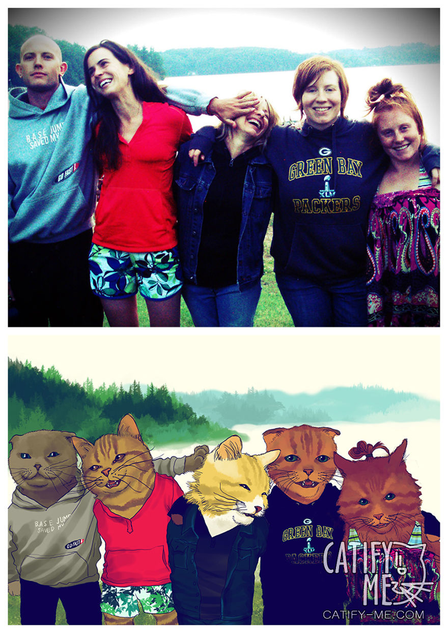 Digital Artist Turns Regular People Into Amazing Cats Digital Artist Turns Regular People Into Amazing Cats