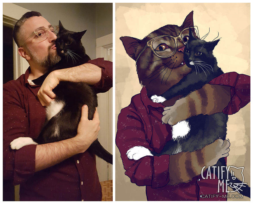 Digital Artist Turns Regular People Into Amazing Cats Digital Artist Turns Regular People Into Amazing Cats