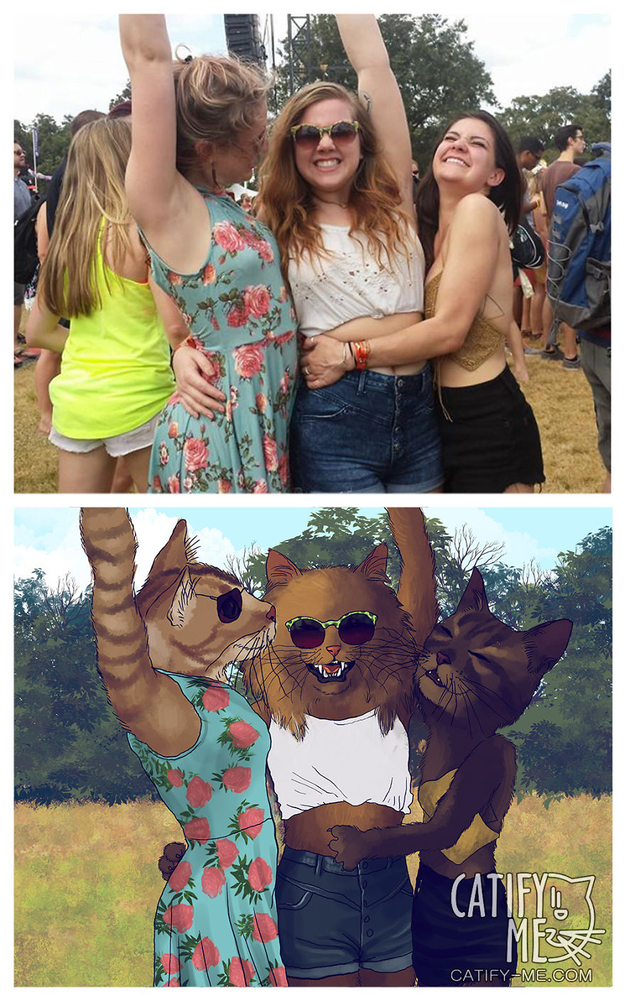 Digital Artist Turns Regular People Into Amazing Cats Digital Artist Turns Regular People Into Amazing Cats