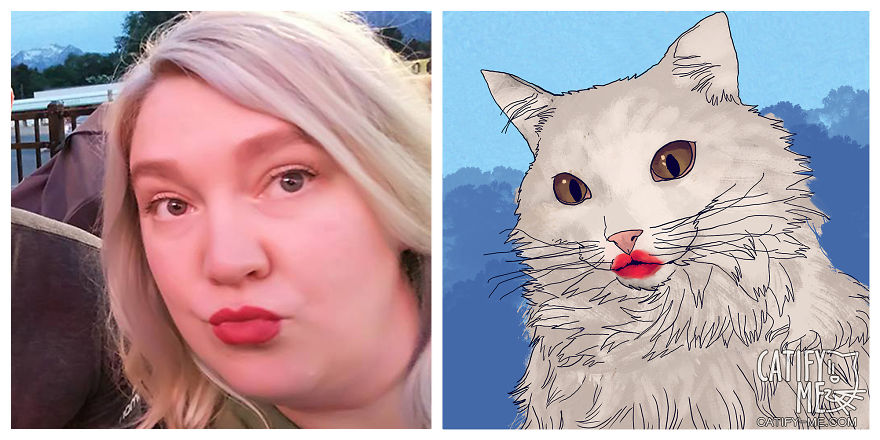 Digital Artist Turns Regular People Into Amazing Cats