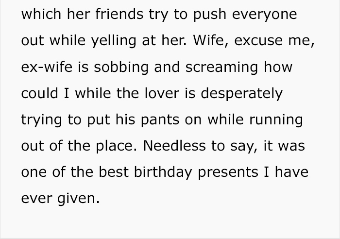 Husband Turns His Cheating Wife's Birthday Into Genius Revenge, And She'll Never Forget It Husband Turns His Cheating Wife's Birthday Into Genius Revenge, And She'll Never Forget It