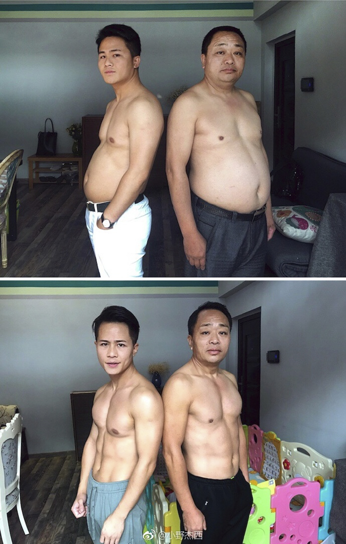 Chinese Family Spends 6 Months Working Out, And Here Are Their Before-And-After Pics Chinese Family Spends 6 Months Working Out, And Here Are Their Before-And-After Pics