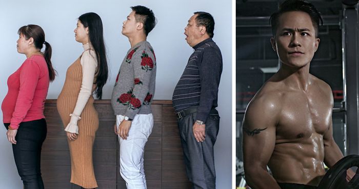 Chinese Family Spends 6 Months Working Out, And Here Are Their Before-And-After PicsChinese Family Spends 6 Months Working Out, And Here Are Their Before-And-After Pics