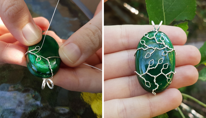 “Leafy Branches” Pendant Tutorial