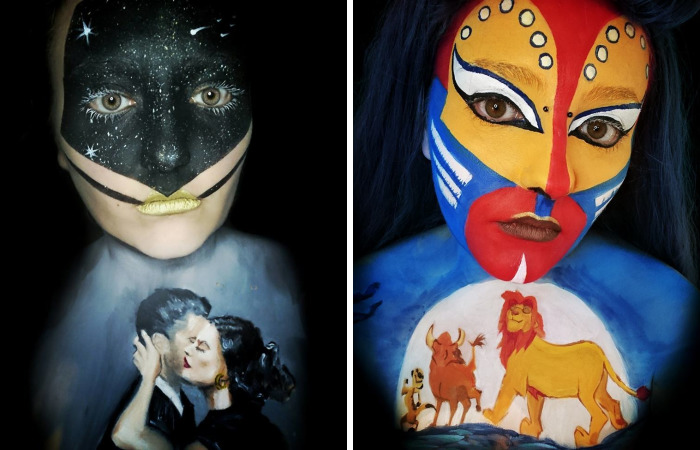 I Create Impressive Makeup Looks Inspired By Art And Films