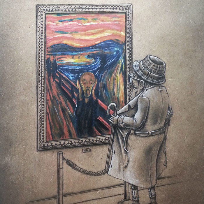 French Artist Re-Imagines Iconic Paintings Adding A Dark Twist