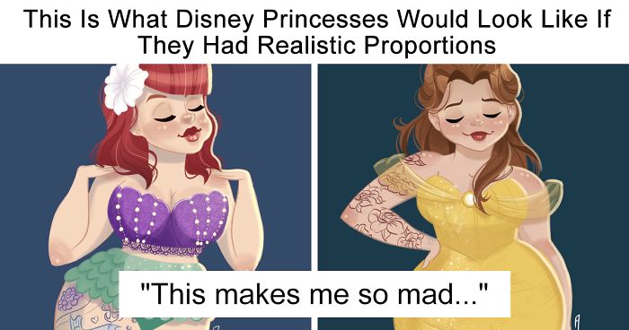 Woman Says These “Realistically Proportioned” Disney Princess Make Her Mad, And Here’s Why