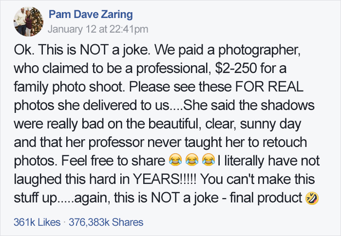 Family Can't Believe Their Eyes After Their Professional Photographer Shows Them Their Photos Family Can't Believe Their Eyes After Their Professional Photographer Shows Them Their Photos