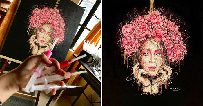 I’m A Nurse And I Use Syringes To Paint In My Free Time (Part 3)