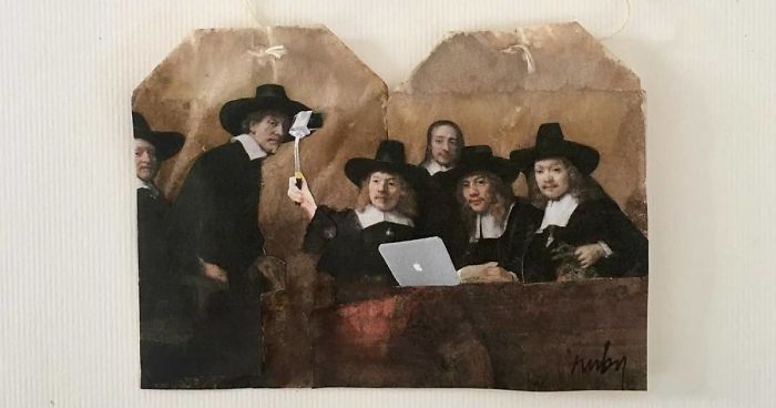 Artist Uses Tea Bags As Her Diary