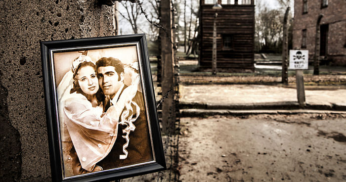 I Placed Photographs Of My Family Throughout Auschwitz, To Document The Life Of 4 Generations Since My Grandmother Survived The Camp