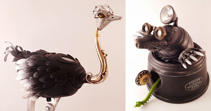 Steampunk Sculptures That I Create From Trash (Part 2)