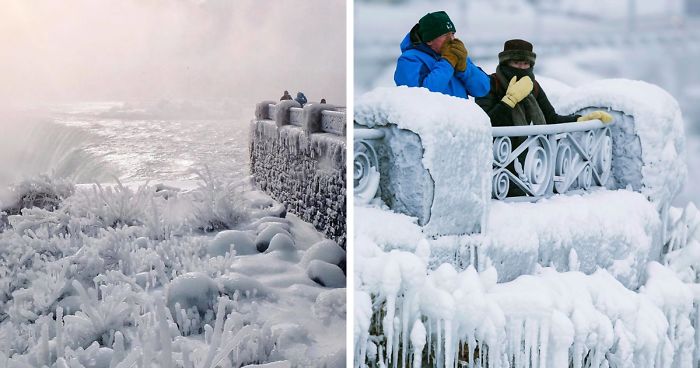 It’s So Cold In North America That Niagara Falls Is Frozen, And It Looks Like Something From Narnia