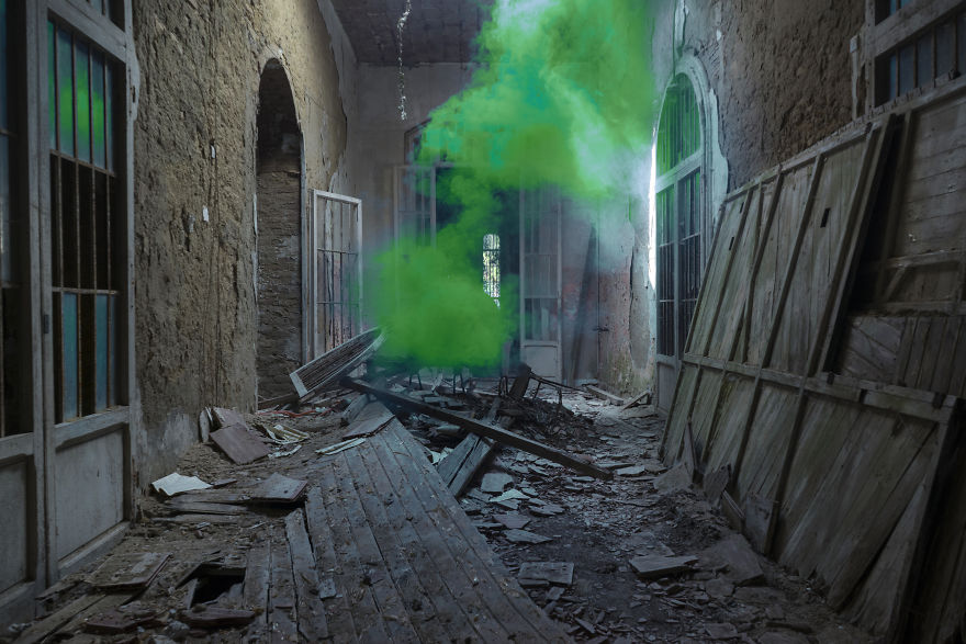 I Explained The Emotions That Abandoned Places Still Preserve Through The Use Of Colors