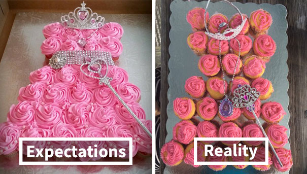 Princess Dress Made From Cupcakes