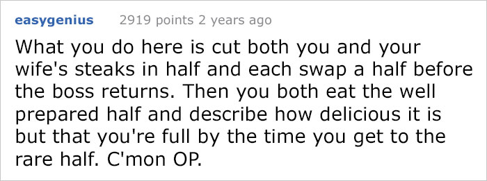 funny-husband-wife-boss-steak-dinner-story-15 funny-husband-wife-boss-steak-dinner-story-15