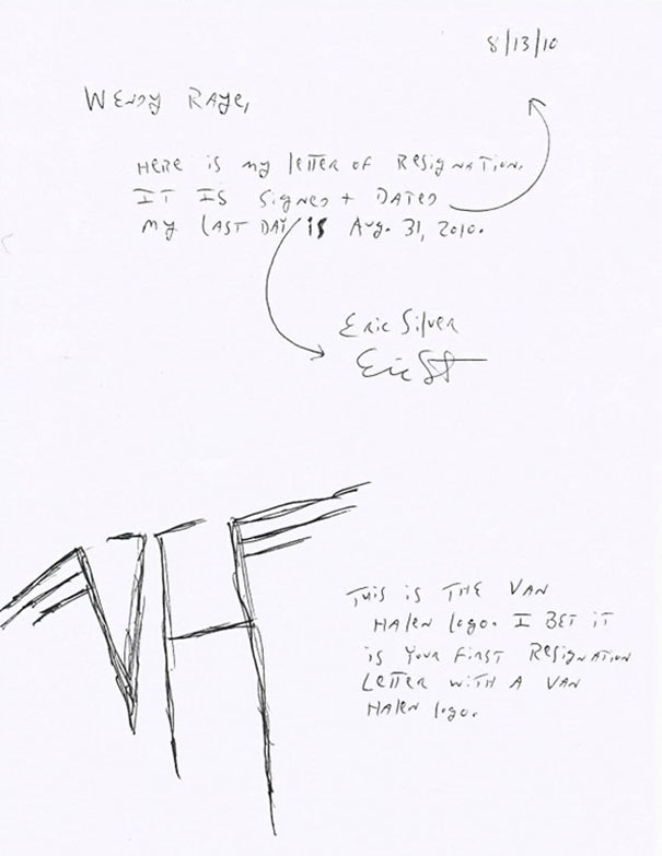 Resignation Letter With A Logo On It