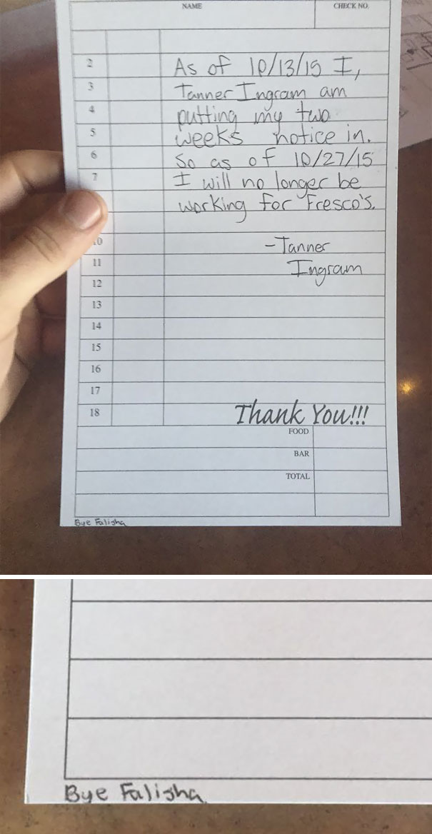 Put In My 2 Weeks Notice