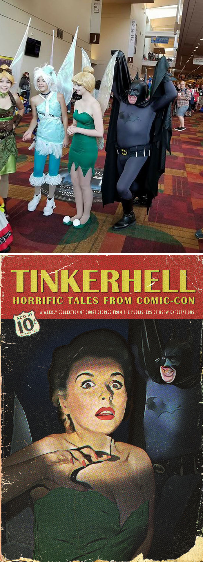 Batman Trying To Fit In With Pixies At Gencon