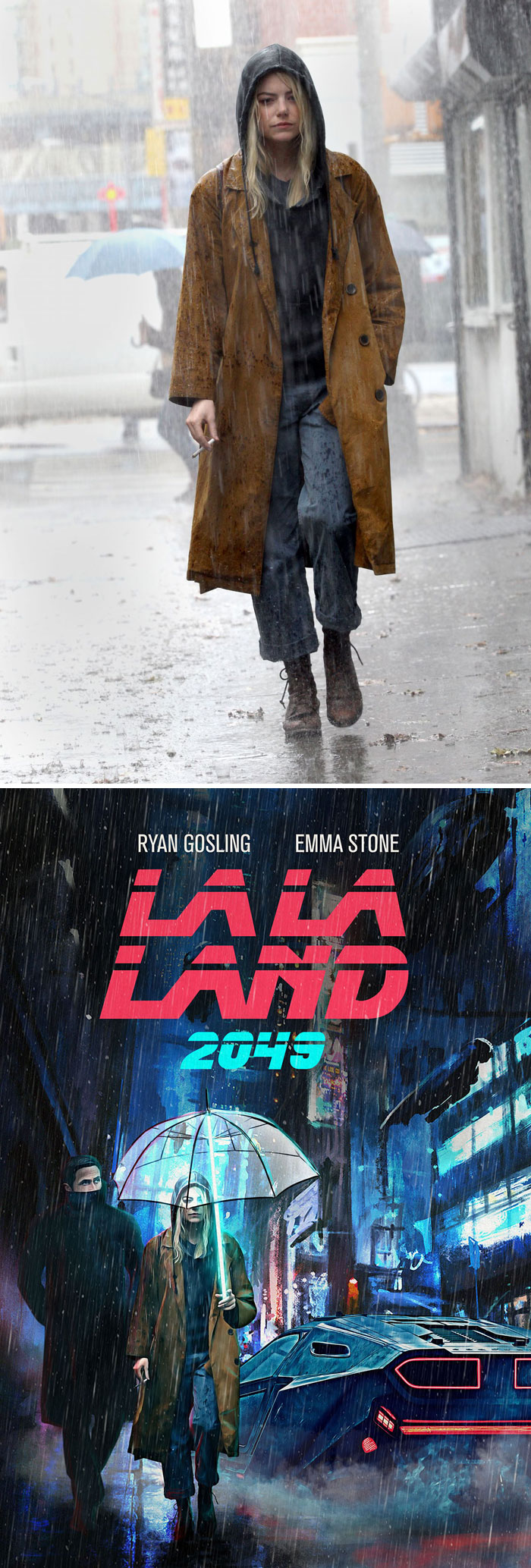 This Badass Photo Of Emma Stone Walking In The Rain