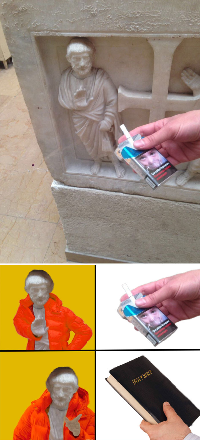 Statue Refusing A Smoke