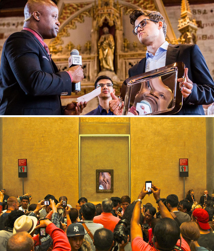 World Chess Champion Receiving Golden Plate