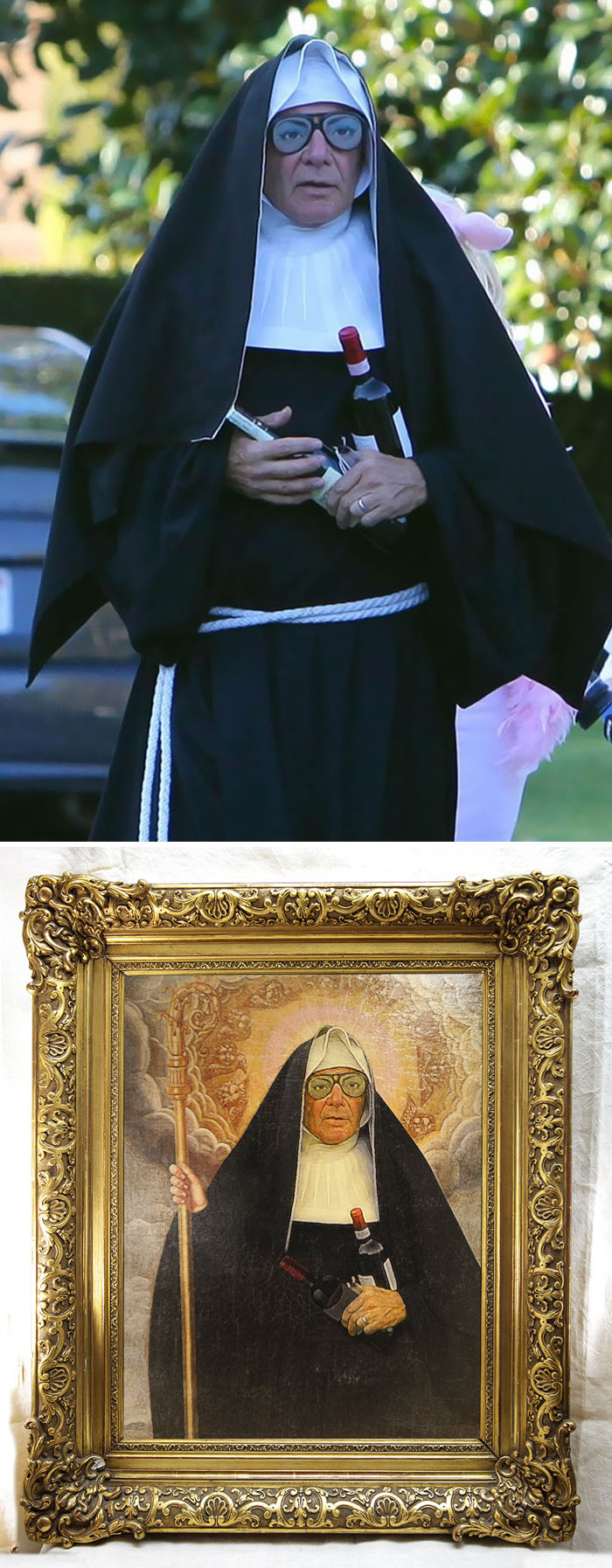 Harrison Ford Dressed Up As A Nun For Halloween