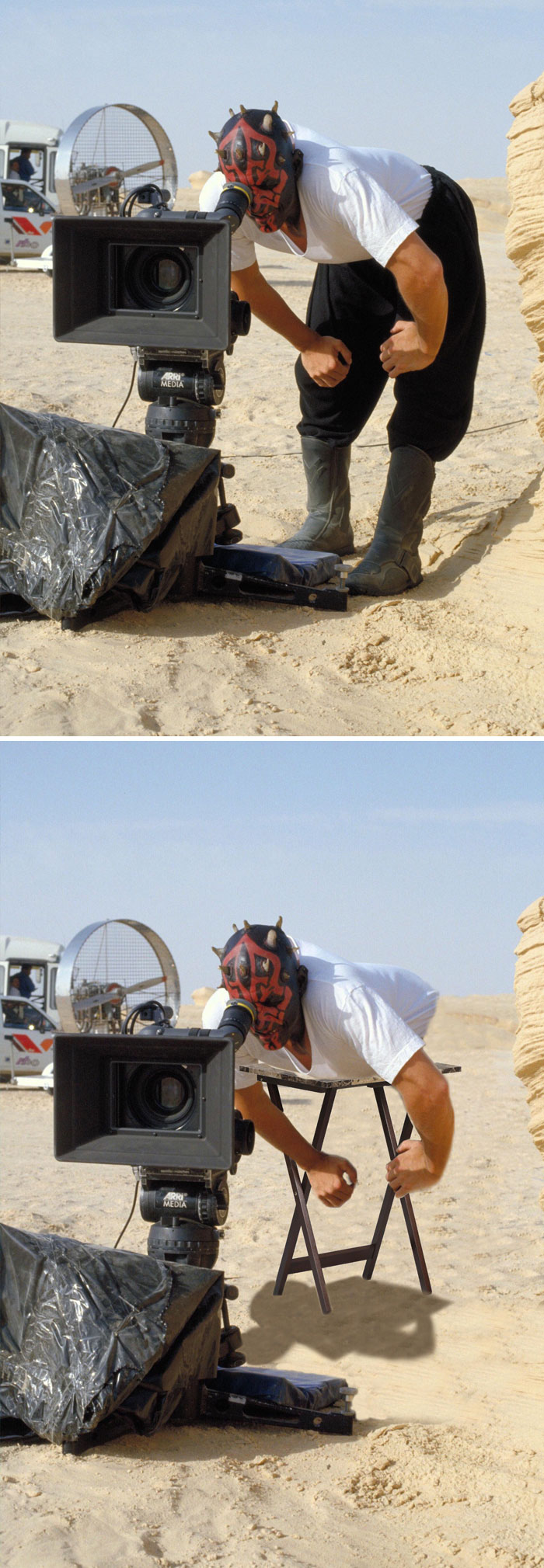 Darth Maul Looking Through A Camera