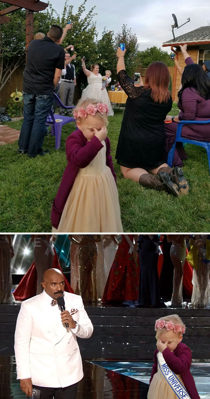 Flower Girl At Wedding
