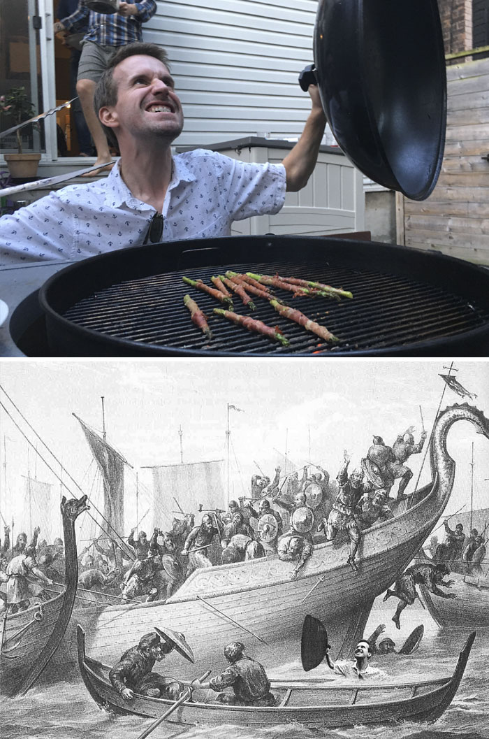 Man Pleased With His Asparagus