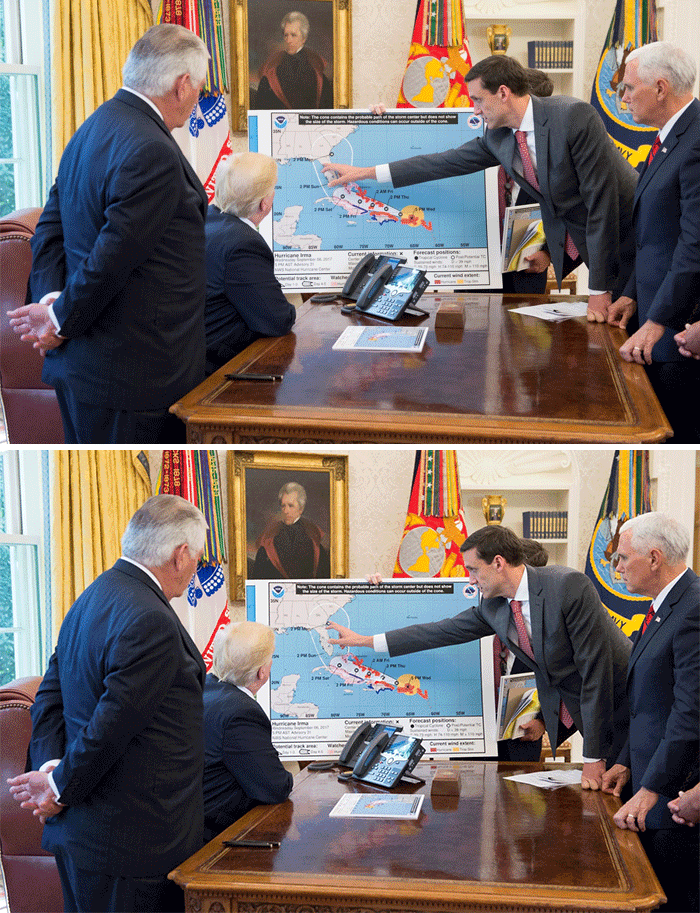 Trump Looking At Hurricane Irma