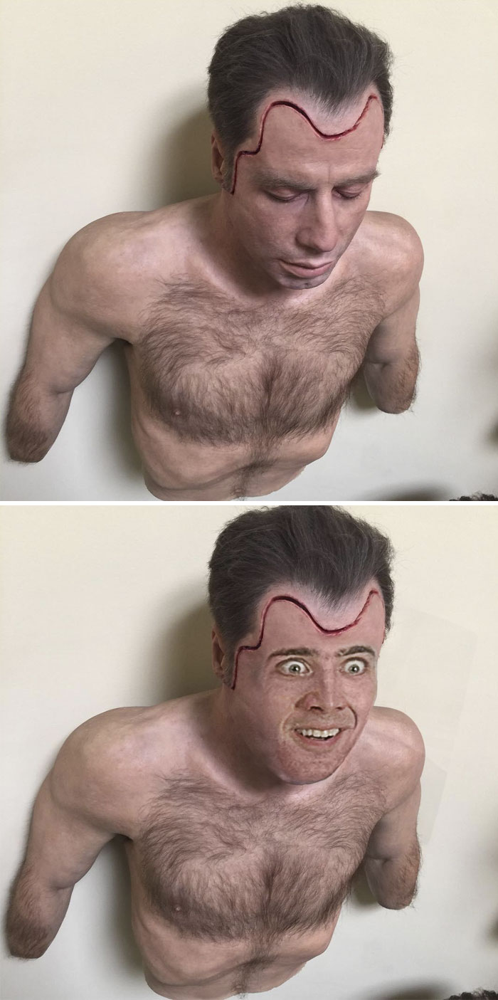 John Travolta Prop Torso From The Movie Face/off
