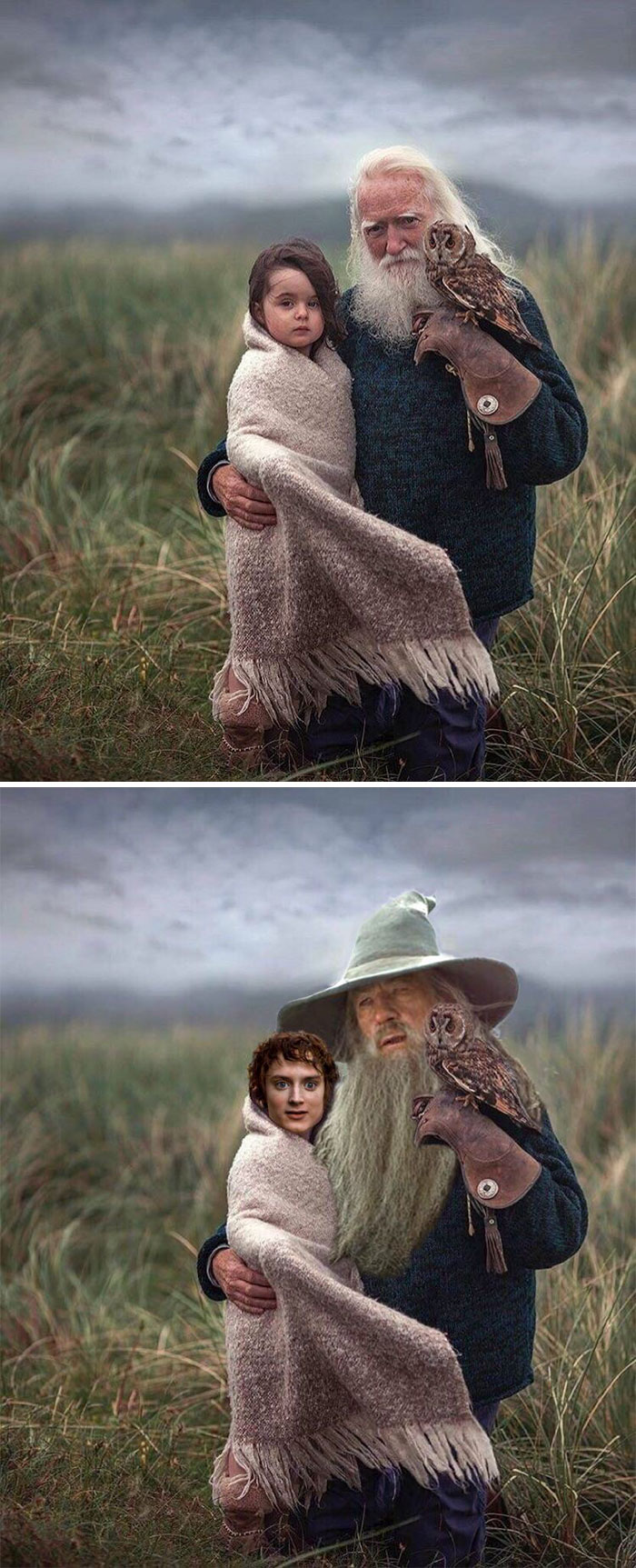 A Man With A Glorious Beard, His Trusty Bird, And A Wee Lass