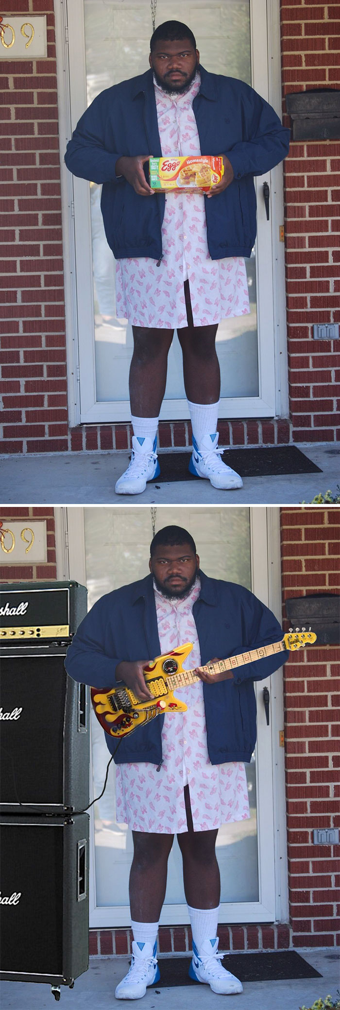 Man In His Halloween Costume