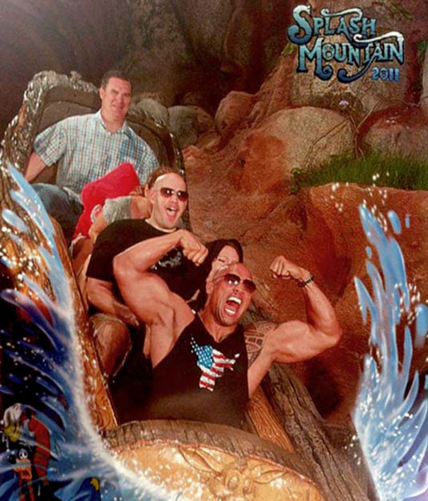 The Rock Smuggles Guns Onto Splash Mountain In Disney