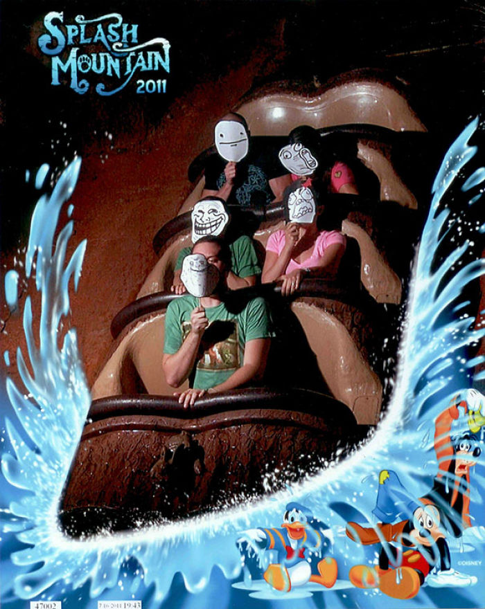 Friends And I Made Meme's Mask For Disney's Splash Mountain'...
