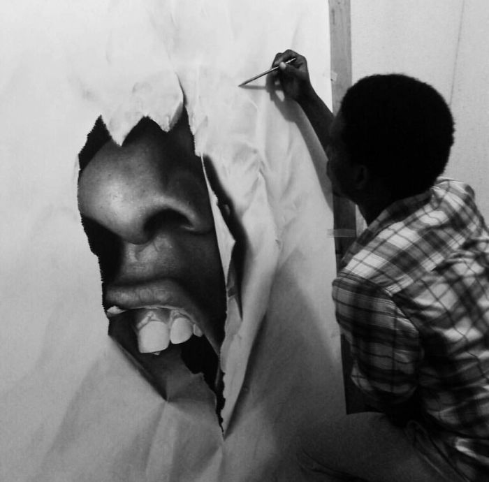 This Nigerian Artist's Artworks Are So Realistic It's Hard To Believe He Used Nothing More Than A Pencil