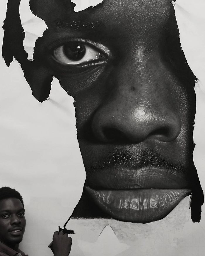 This Nigerian Artist's Artworks Are So Realistic It's Hard To Believe He Used Nothing More Than A Pencil